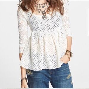Free People Gracie Babydoll Top